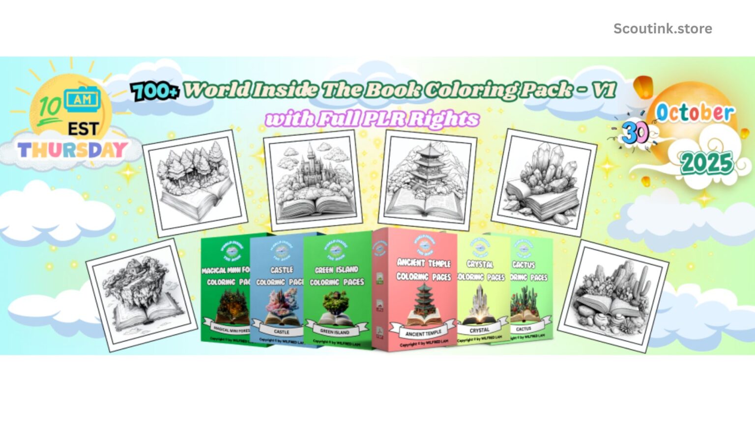 World Inside The Book V1 Coloring Pack (PLR) Review 2025
