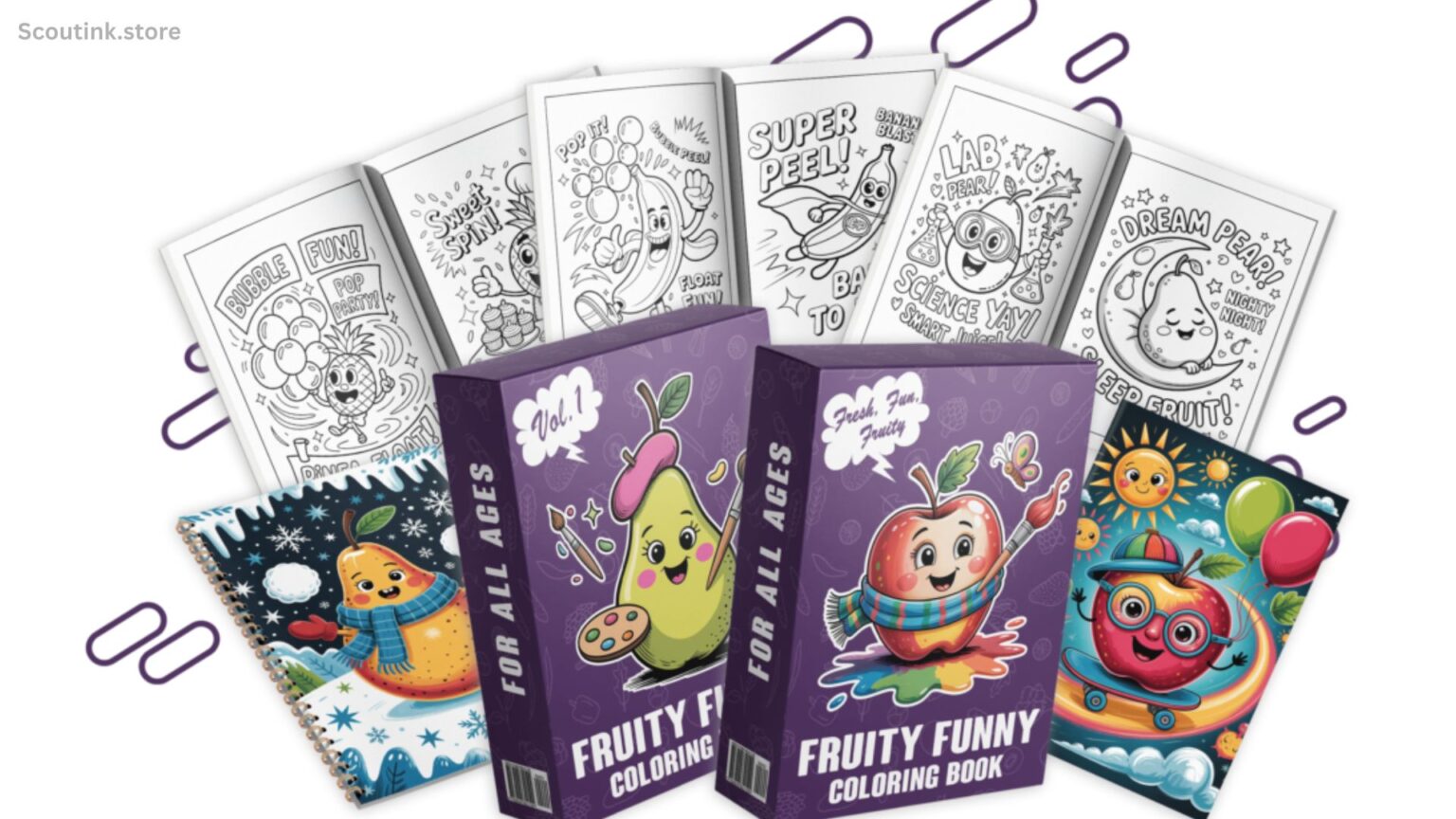 Funny Fruits (PLR) Coloring Pack Review 2025